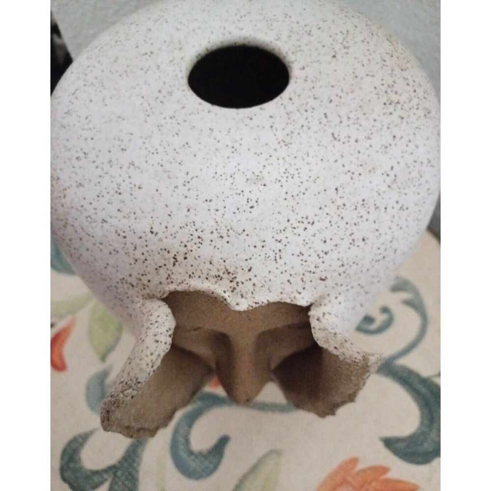 Mid Century Signed Emerging Face Art Pottery Vase by S. Porter Circa early 1970' - Picture 4 of 14